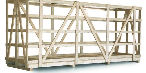 Gabbie industriali in legno